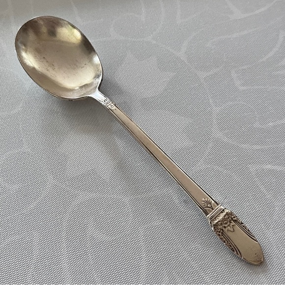 1847 Rogers Bros “First Love” Silverplate 6 7/8" teaspoon Vintage - Picture 1 of 14